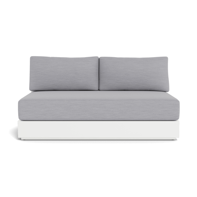 Hayman Aluminum 2 Seat Armless Sofa