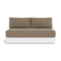 Hayman Aluminum 2 Seat Armless Sofa