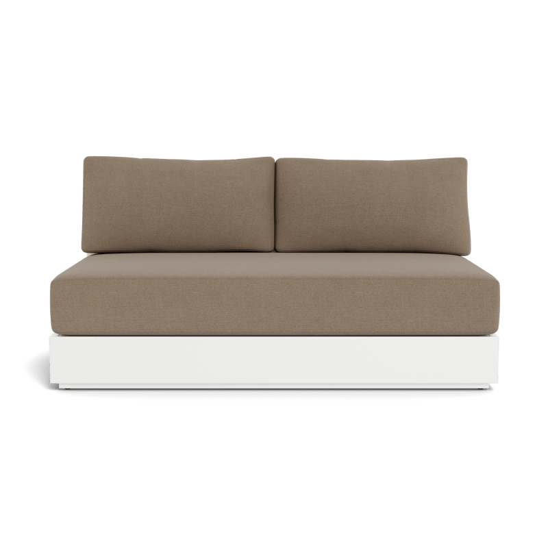 Hayman Aluminum 2 Seat Armless Sofa
