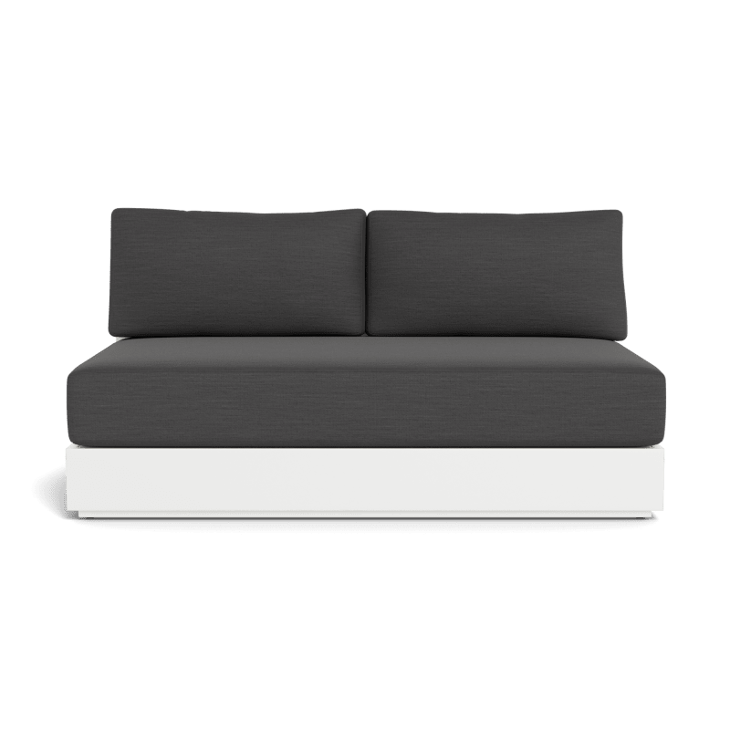 Hayman Aluminum 2 Seat Armless Sofa
