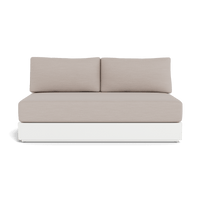 Hayman Aluminum 2 Seat Armless Sofa
