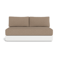 Hayman Aluminum 2 Seat Armless Sofa