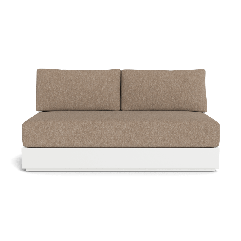 Hayman Aluminum 2 Seat Armless Sofa