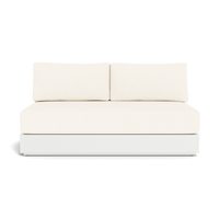 Hayman Aluminum 2 Seat Armless Sofa