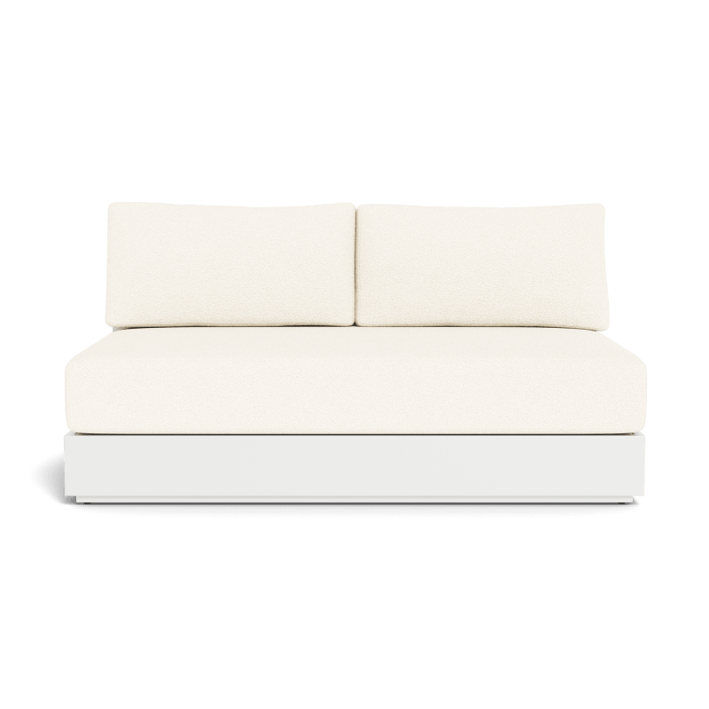 Hayman Aluminum 2 Seat Armless Sofa