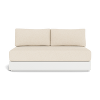 Hayman Aluminum 2 Seat Armless Sofa
