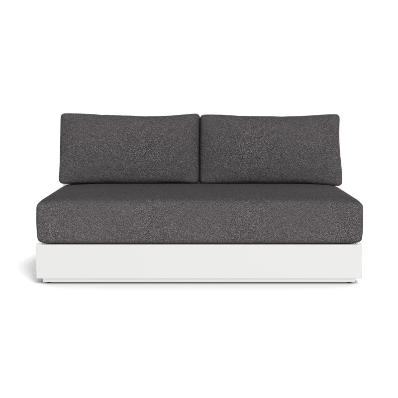 Hayman Aluminum 2 Seat Armless Sofa