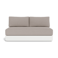 Hayman Aluminum 2 Seat Armless Sofa
