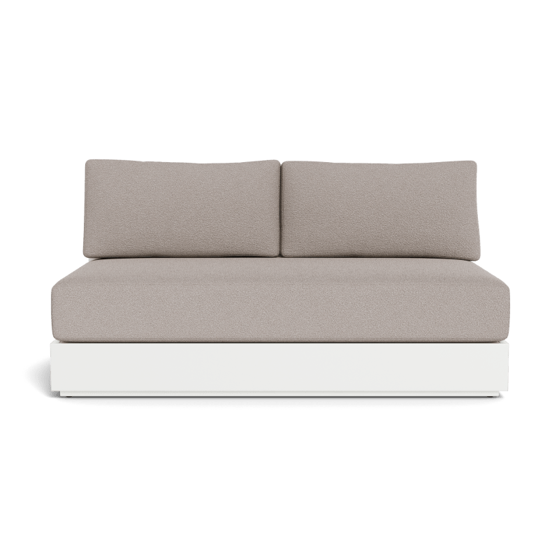 Hayman Aluminum 2 Seat Armless Sofa