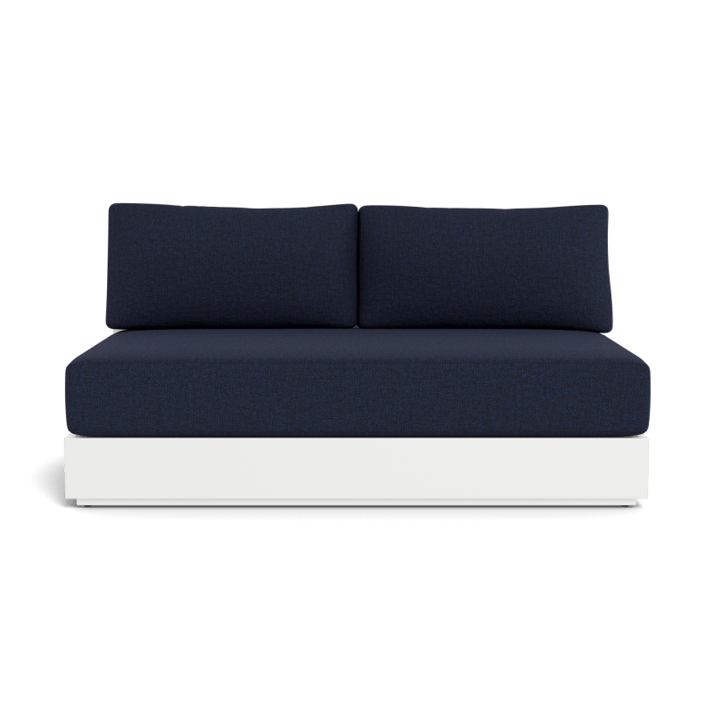 Hayman Aluminum 2 Seat Armless Sofa