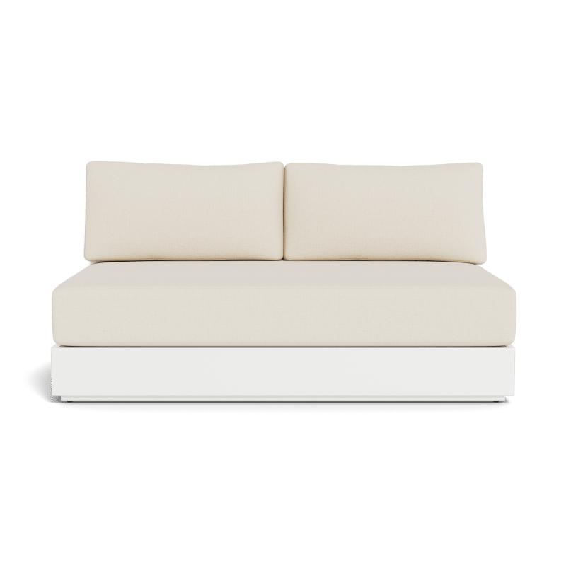 Hayman Aluminum 2 Seat Armless Sofa