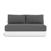 Hayman Aluminum 2 Seat Armless Sofa