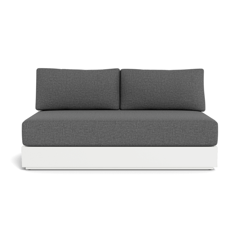 Hayman Aluminum 2 Seat Armless Sofa