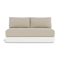 Hayman Aluminum 2 Seat Armless Sofa