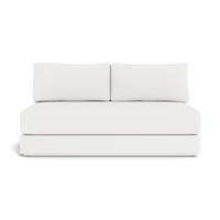 Hayman Aluminum 2 Seat Armless Sofa