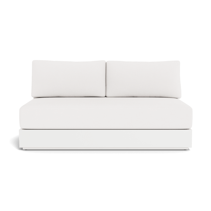 Hayman Aluminum 2 Seat Armless Sofa