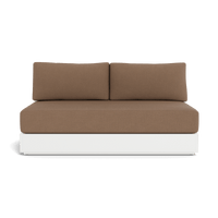 Hayman Aluminum 2 Seat Armless Sofa