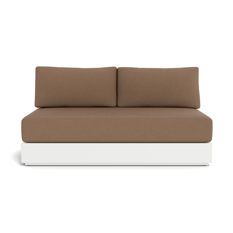 Hayman Aluminum 2 Seat Armless Sofa