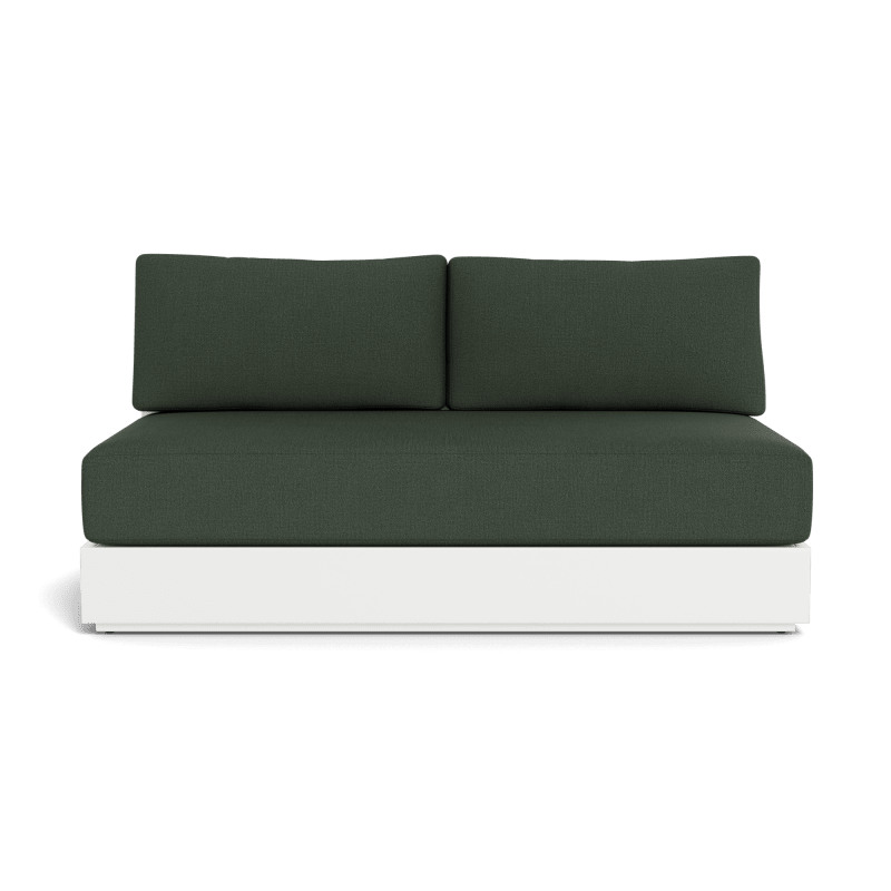 Hayman Aluminum 2 Seat Armless Sofa