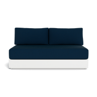 Hayman Aluminum 2 Seat Armless Sofa