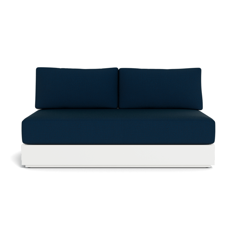 Hayman Aluminum 2 Seat Armless Sofa
