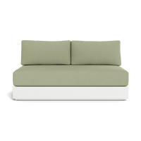 Hayman Aluminum 2 Seat Armless Sofa