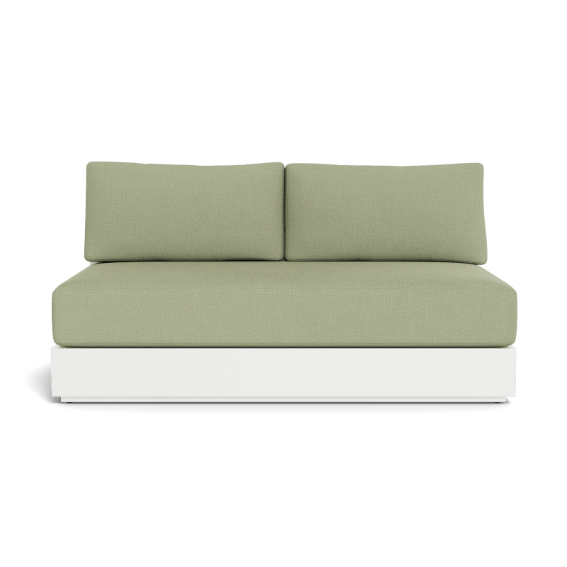 Hayman Aluminum 2 Seat Armless Sofa