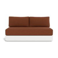 Hayman Aluminum 2 Seat Armless Sofa