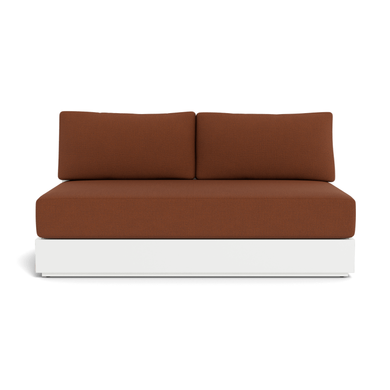 Hayman Aluminum 2 Seat Armless Sofa