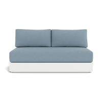 Hayman Aluminum 2 Seat Armless Sofa