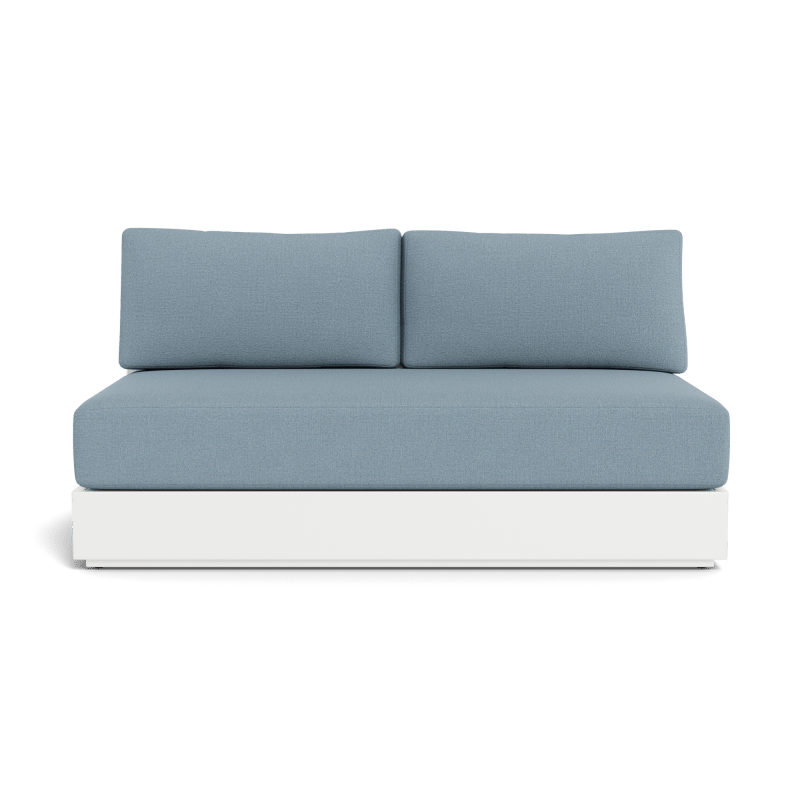 Hayman Aluminum 2 Seat Armless Sofa