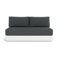 Hayman Aluminum 2 Seat Armless Sofa