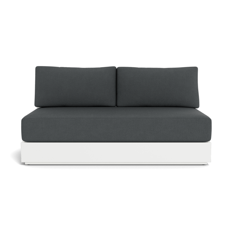 Hayman Aluminum 2 Seat Armless Sofa