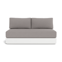 Hayman Aluminum 2 Seat Armless Sofa