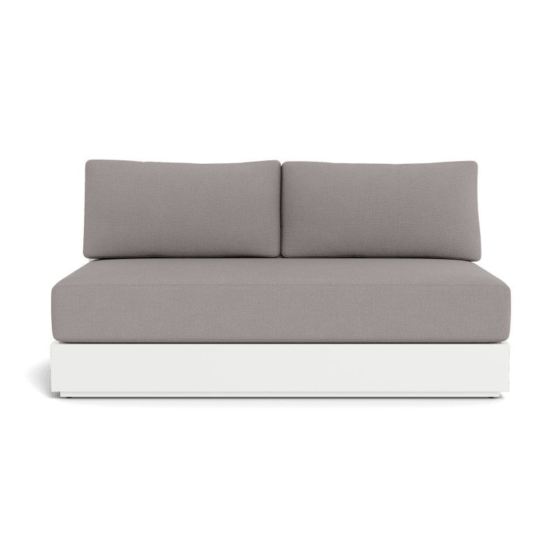 Hayman Aluminum 2 Seat Armless Sofa
