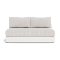 Hayman Aluminum 2 Seat Armless Sofa