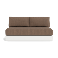 Hayman Aluminum 2 Seat Armless Sofa