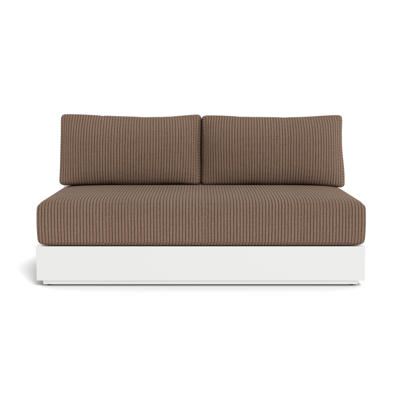 Hayman Aluminum 2 Seat Armless Sofa