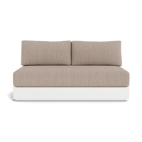 Hayman Aluminum 2 Seat Armless Sofa