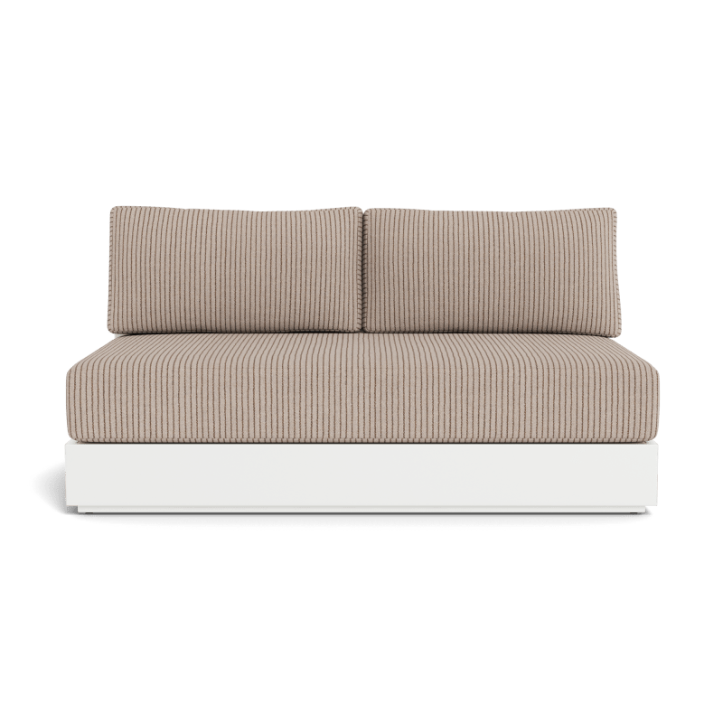 Hayman Aluminum 2 Seat Armless Sofa