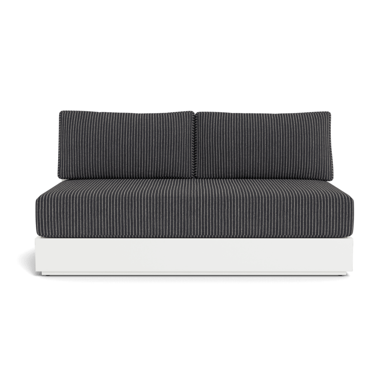 Hayman Aluminum 2 Seat Armless Sofa