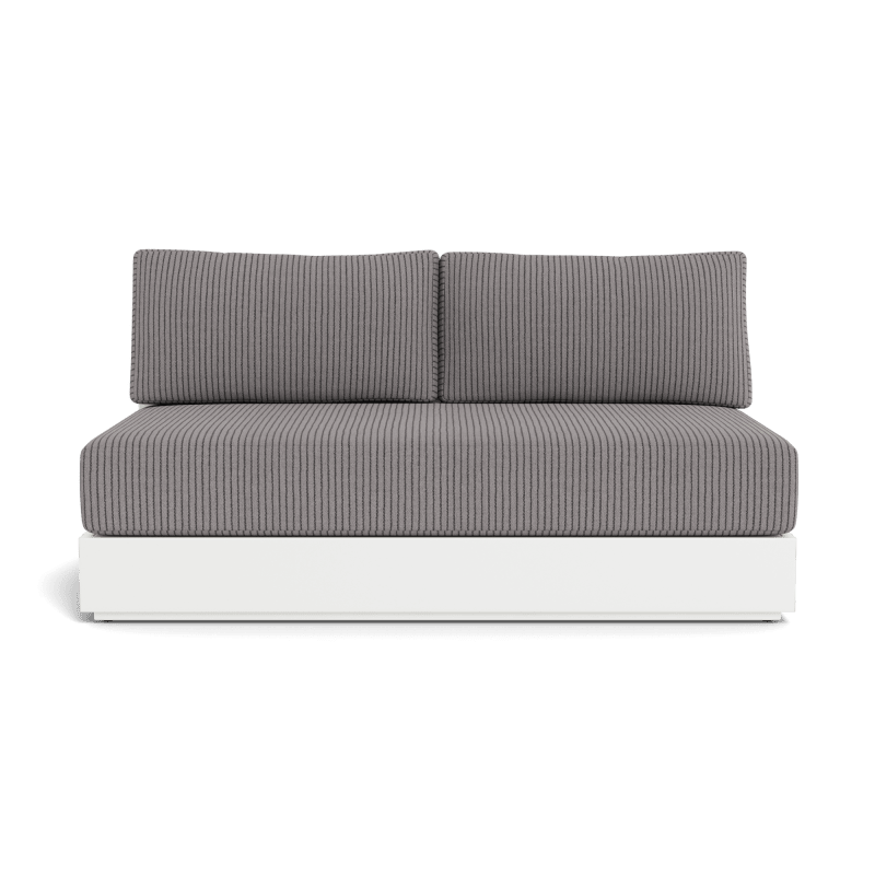 Hayman Aluminum 2 Seat Armless Sofa