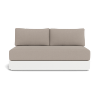 Hayman Aluminum 2 Seat Armless Sofa