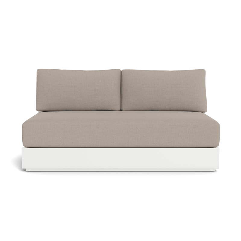 Hayman Aluminum 2 Seat Armless Sofa
