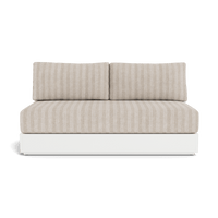 Hayman Aluminum 2 Seat Armless Sofa