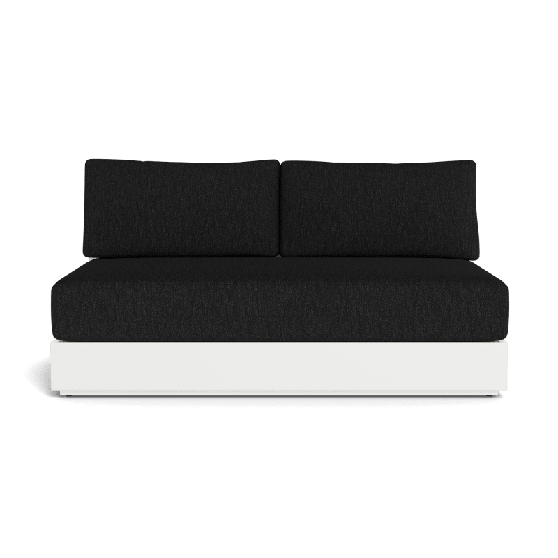 Hayman Aluminum 2 Seat Armless Sofa