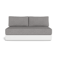 Hayman Aluminum 2 Seat Armless Sofa