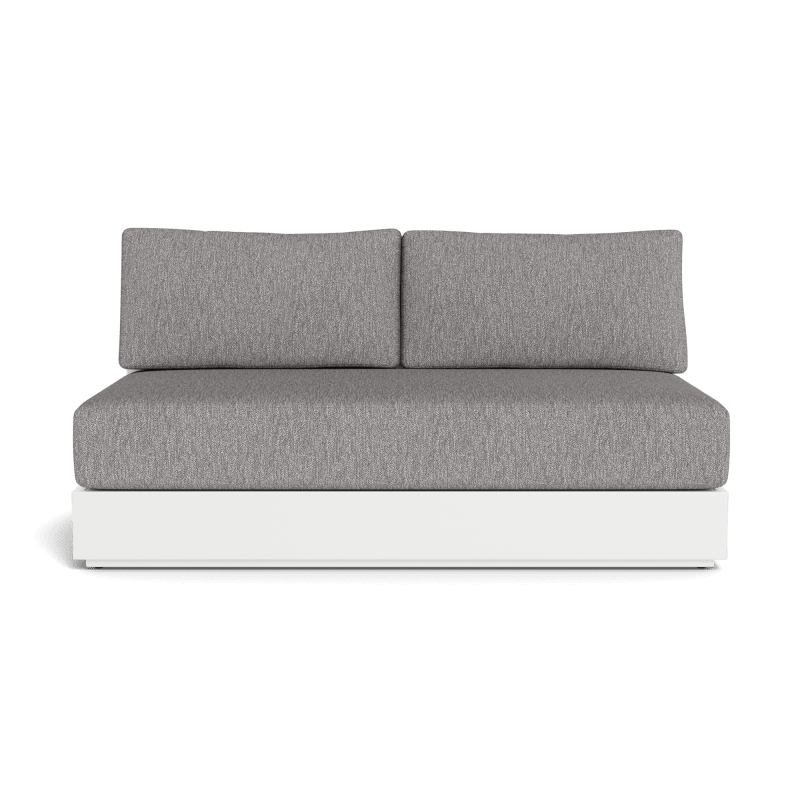 Hayman Aluminum 2 Seat Armless Sofa