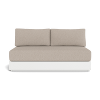 Hayman Aluminum 2 Seat Armless Sofa