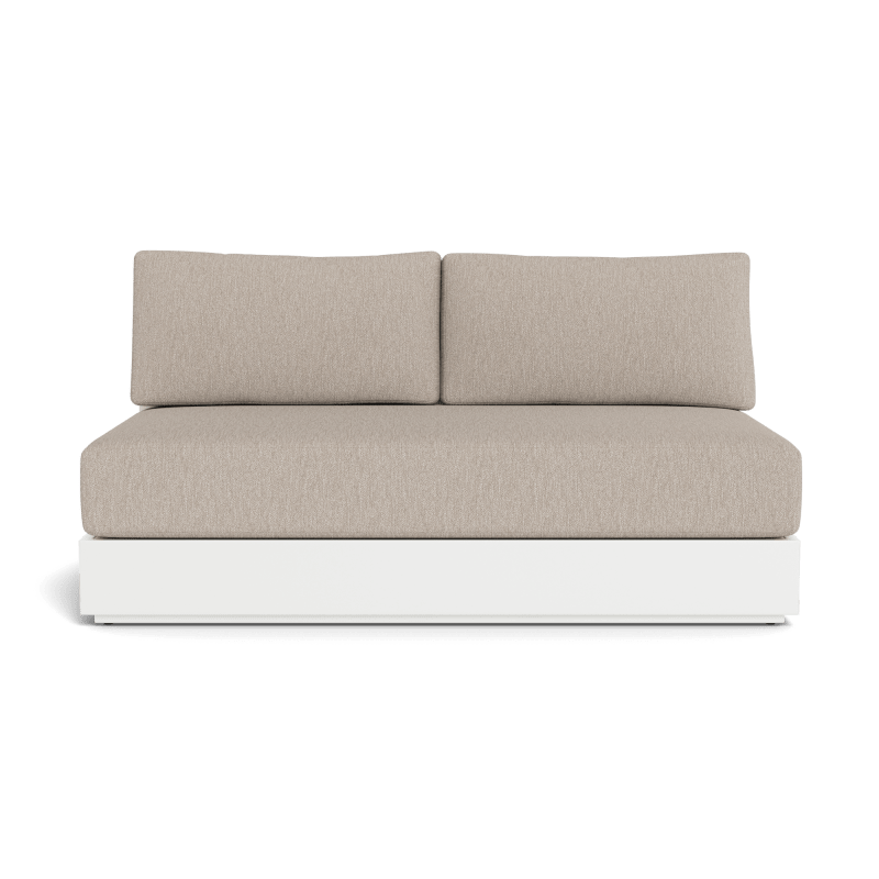 Hayman Aluminum 2 Seat Armless Sofa